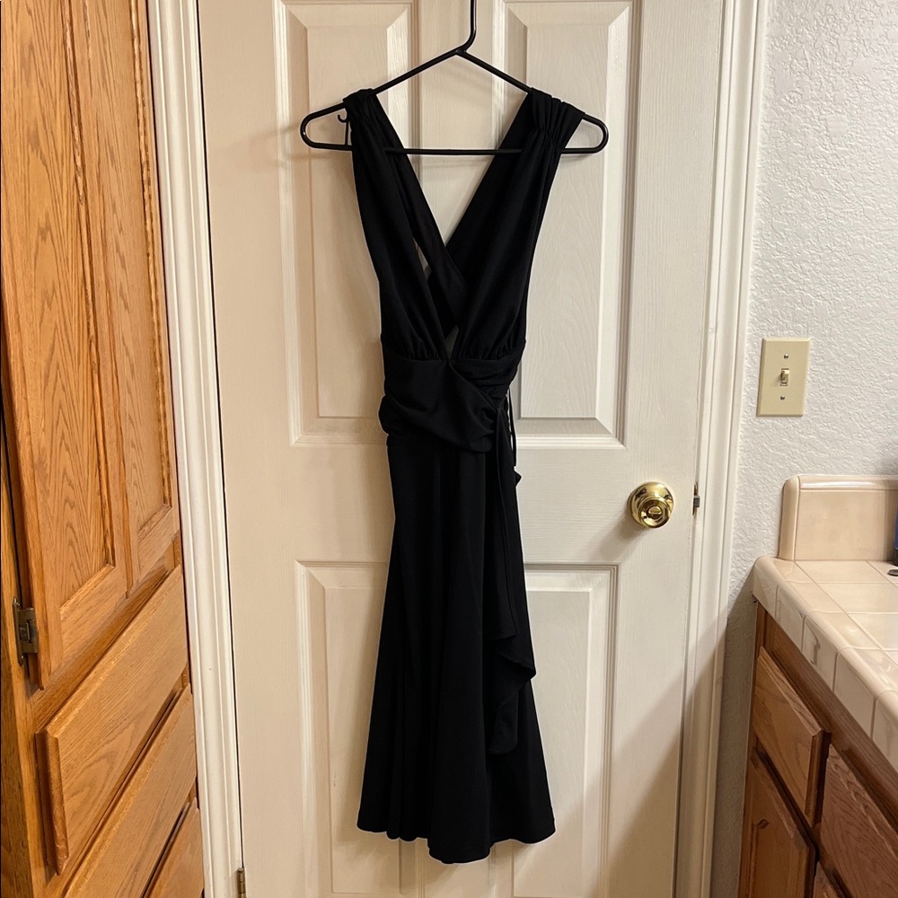 White House Black Market Black Backless Dress